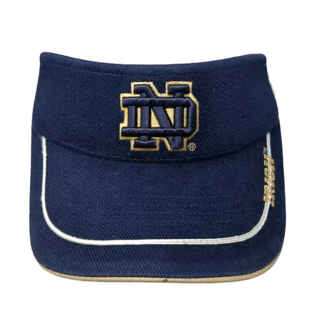 Adidas Notre Dame Fighting Irish NCAA Visor Blue One Size Embroidered Logo
